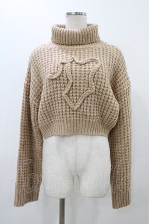 画像: Melt the lady / コルセットニット Free キャメル H-25-11-27-052-PU-TO-NS-ZH