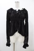 画像1: Long Ears and Sharp Ears Stuidio（海外ロリータブランド） / フリルブラウス Free ブラック H-25-11-27-057-0-BL-NS-ZH (1)