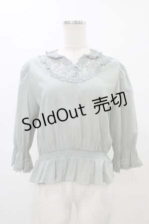 画像: an another angelus / レースヨークスキッパープルオーバーブラウス Free MINT H-25-11-27-061-CA-BL-NS-ZH