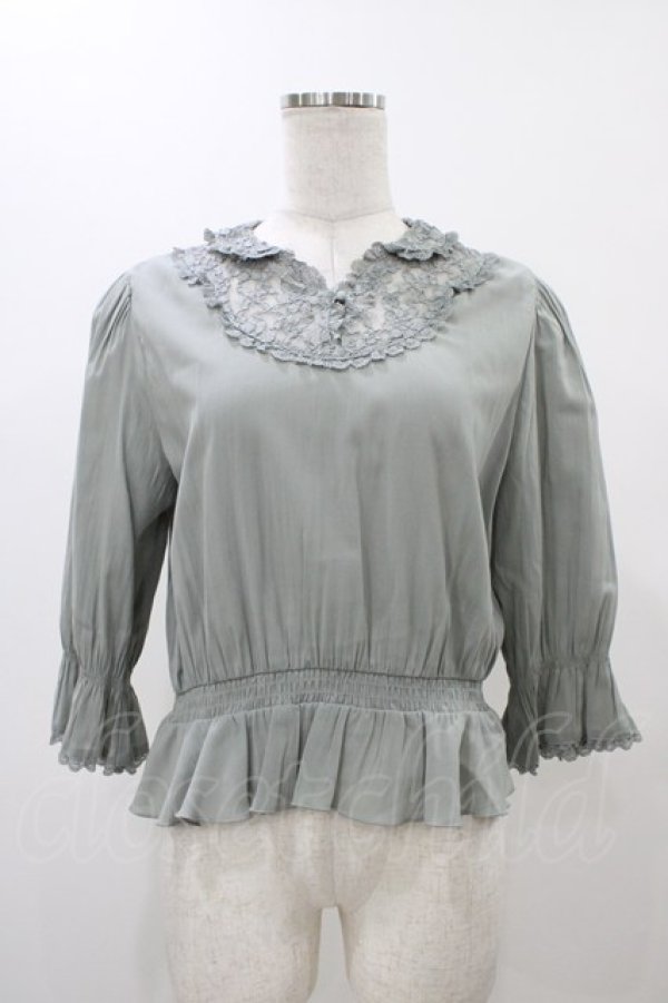 画像1: an another angelus / レースヨークスキッパープルオーバーブラウス Free MINT H-25-11-27-061-CA-BL-NS-ZH (1)