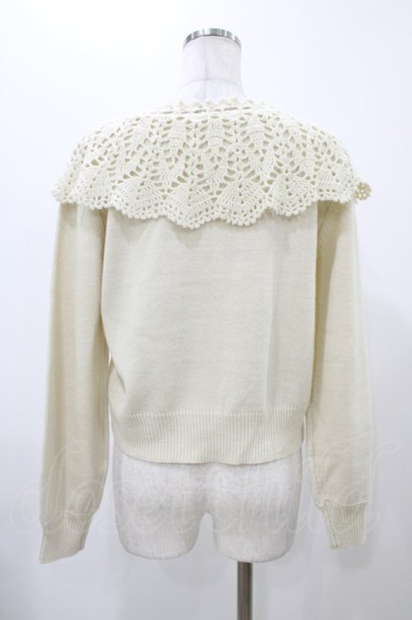 画像2: Fi.n.t / クロシェ編みケープニットプルオーバー Free IVORY H-25-11-27-062-CA-TO-NS-ZH (2)