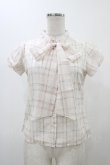 画像1: michellMacaron / チェックブラウス XS オフ H-25-11-27-063-0-BL-NS-ZH (1)