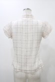 画像2: michellMacaron / チェックブラウス XS オフ H-25-11-27-063-0-BL-NS-ZH (2)