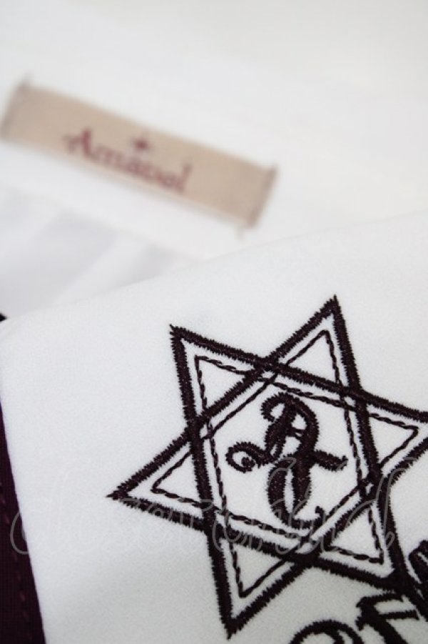 画像3: Amavel / 古の魔術書ブラウス Free オフ/ボルドー H-25-11-27-064-CA-BL-NS-ZH (3)