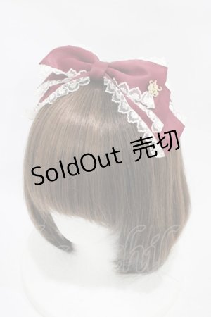 画像: Amavel / ClassiqueDollyRibbonスリーピン  ボルドー H-25-11-27-008-CA-AC-NS-ZH