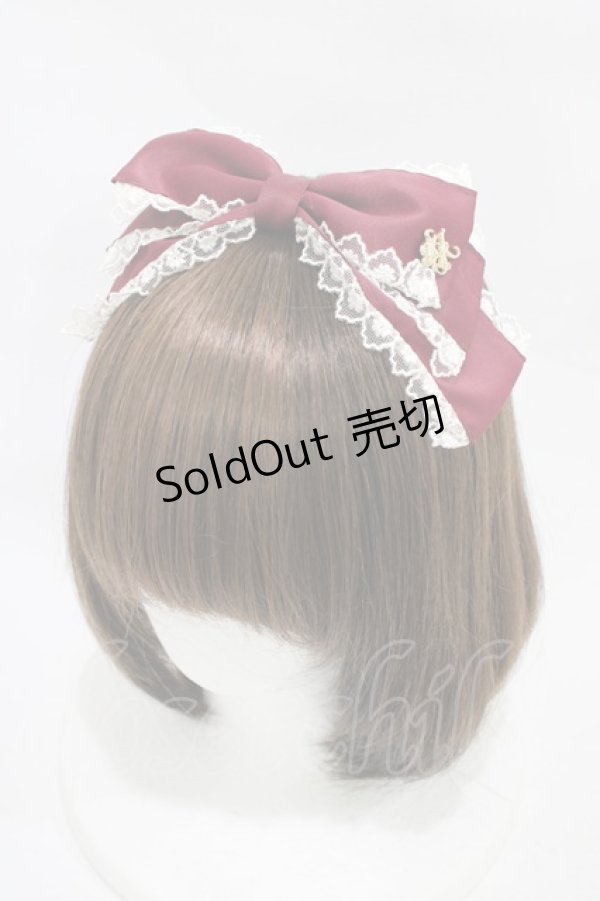 画像1: Amavel / ClassiqueDollyRibbonスリーピン  ボルドー H-25-11-27-008-CA-AC-NS-ZH (1)