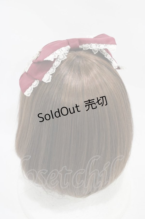 画像2: Amavel / ClassiqueDollyRibbonスリーピン  ボルドー H-25-11-27-008-CA-AC-NS-ZH (2)