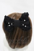 画像2: Angelic Pretty / ホイップレースバレッタ  ブラック H-25-11-27-009-AP-AC-NS-ZH (2)