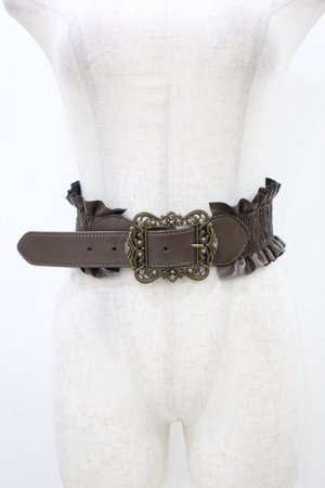 画像: axes femme / クラシカルバックルベルト Free ブラウン H-25-11-27-021-AX-AC-NS-ZH