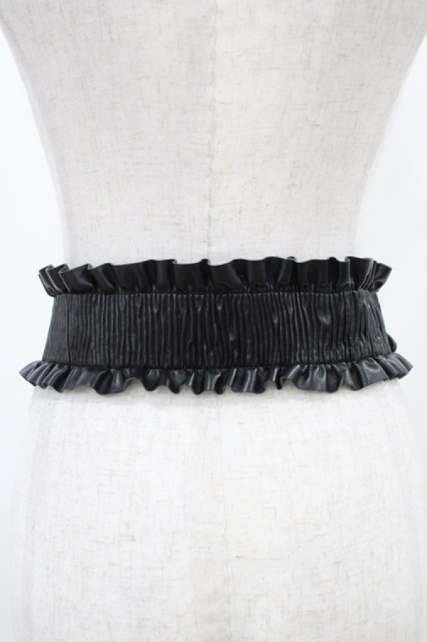 画像2: axes femme / クラシカルバックルベルト Free ブラック H-25-11-27-022-AX-AC-NS-ZH (2)