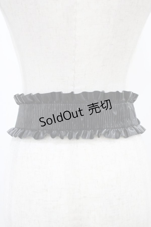 画像2: axes femme / クラシカルバックルベルト Free ブラック H-25-11-27-022-AX-AC-NS-ZH (2)