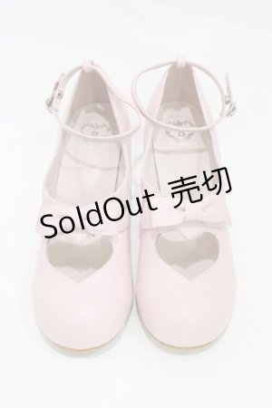 画像: BABY,THE STARS SHINE BRIGHT / ハートリボンシューズ LL ピンク H-25-11-27-024-BA-SH-NS-ZH