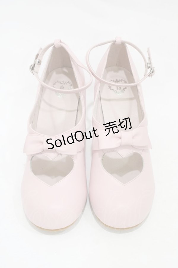 画像1: BABY,THE STARS SHINE BRIGHT / ハートリボンシューズ LL ピンク H-25-11-27-024-BA-SH-NS-ZH (1)