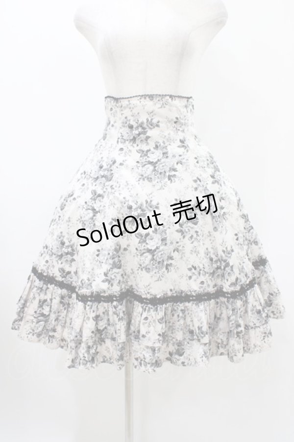 画像1: Victorian maiden / ロココブーケバッスルスカート Free ロココブラック / Rococo Black H-25-11-27-030-CL-SK-NS-ZH (1)