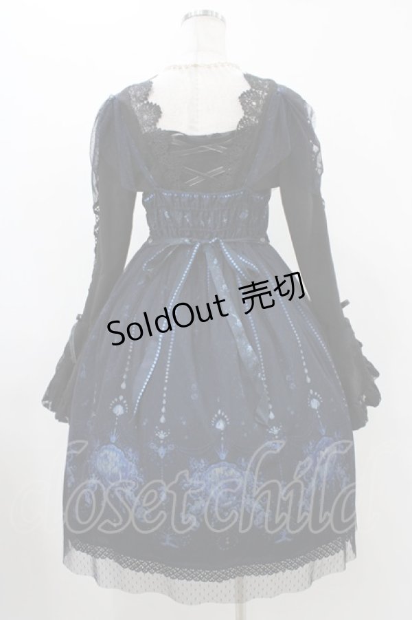 画像2: PINK UP（海外ロリータブランド） / ジャンパースカートセット 2 ネイビー H-25-11-27-031-LO-OP-NS-ZH (2)