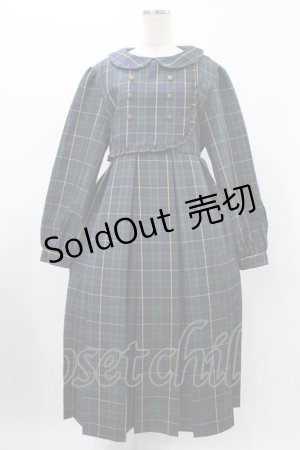 画像: FLC / MINA*タータンチェックワンピース L グリーン H-25-11-27-032-0-OP-NS-ZH