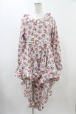 画像3: FLC / 星名桜子/2WAY花柄フリルワンピース L ピンク H-25-11-27-033-0-OP-NS-ZH (3)