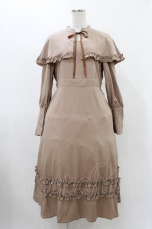 画像: FLC / MINA*ケープワンピース L ベージュ H-25-11-27-034-0-OP-NS-ZH