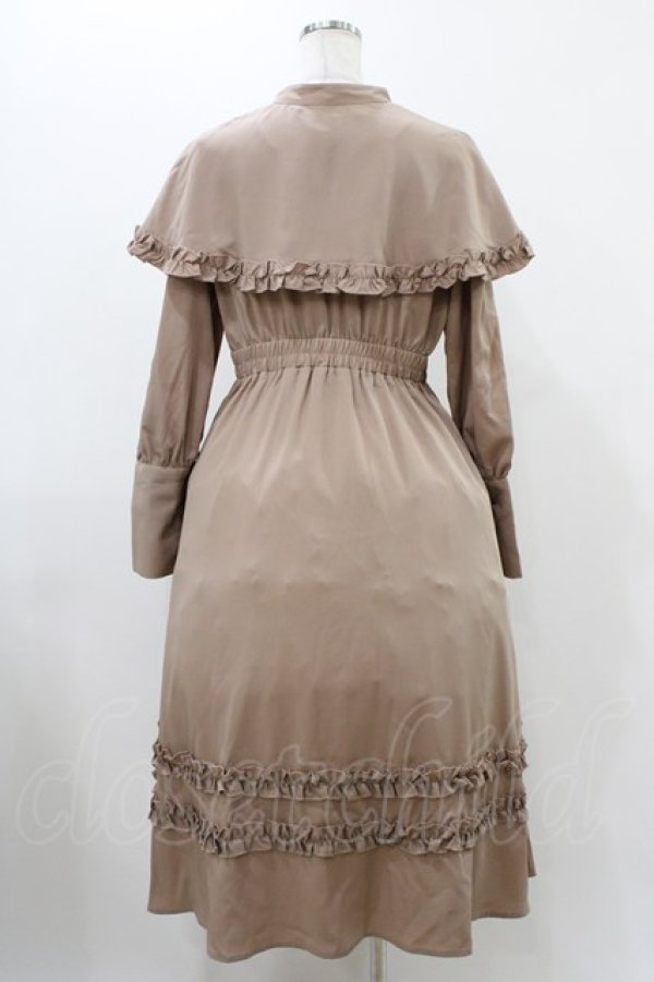 画像2: FLC / MINA*ケープワンピース L ベージュ H-25-11-27-034-0-OP-NS-ZH (2)