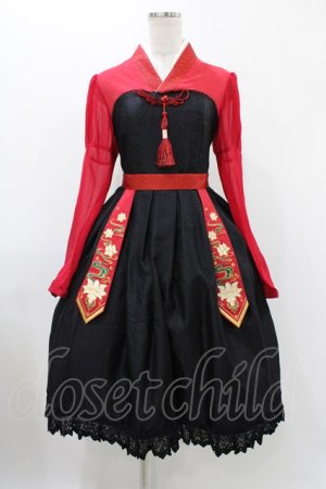 画像: April's Lolita（海外ロリータブランド） / 中華風ワンピース M ブラック H-25-11-27-035-0-OP-NS-ZH