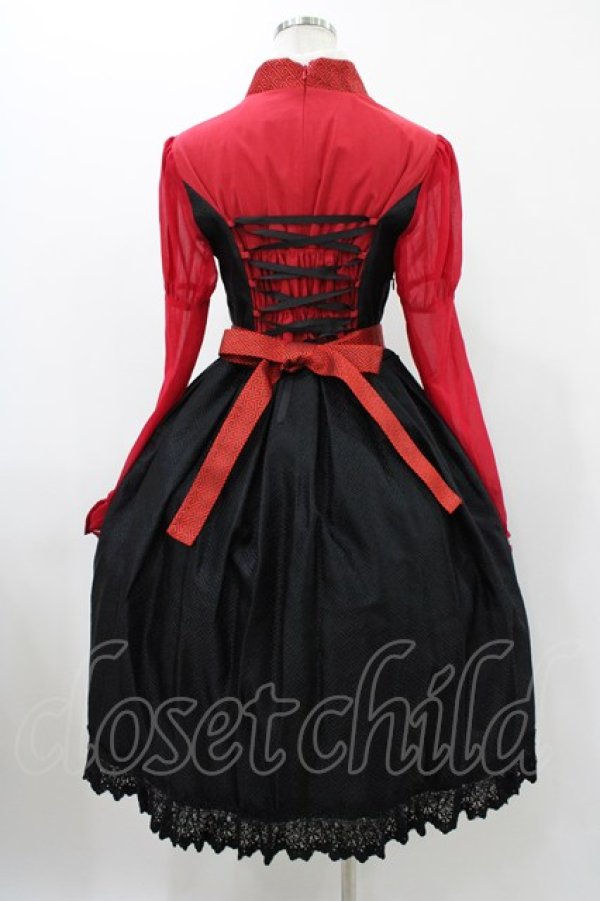 画像2: April's Lolita（海外ロリータブランド） / 中華風ワンピース M ブラック H-25-11-27-035-0-OP-NS-ZH (2)