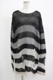 画像1: KILL STAR / Grady Knit Sweater XL ブラック×グレー H-25-11-28-035-SL-TO-KB-ZH (1)