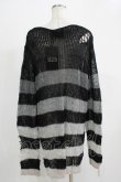 画像3: KILL STAR / Grady Knit Sweater XL ブラック×グレー H-25-11-28-035-SL-TO-KB-ZH (3)