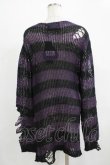 画像3: KILL STAR / Graph Knit Sweater XS ブラック×パープル H-25-11-28-042-SL-TO-KB-ZH (3)