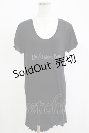 画像: NAOTO SEVEN / プリントロングカットソー  ブラック H-25-11-28-051-HN-ZA-KB-ZH