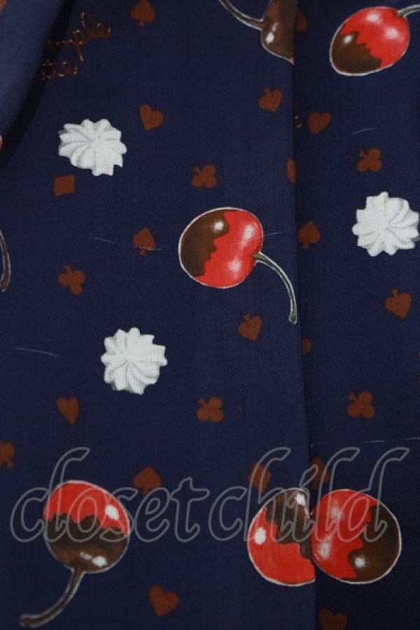 画像7: Emily Temple cute / メルティーチェリーウエストリボンワンピース  ネイビー H-25-11-28-004-ET-OP-KB-ZH (7)