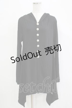 画像: Deorart / フードカーディガン  ブラック H-25-11-28-053-PU-TO-KB-ZH