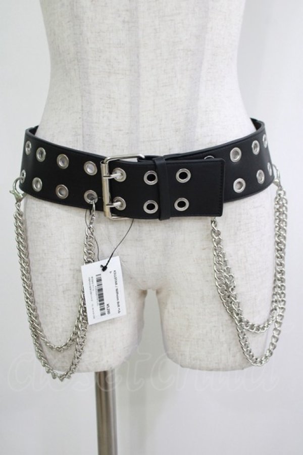 画像1: KILL STAR / Nilfheim Belt XL ブラック H-25-11-28-066-SL-ZA-KB-ZH (1)