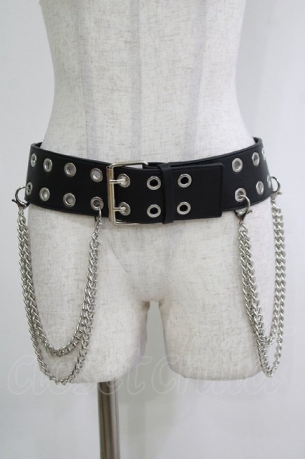 画像1: KILL STAR / Nilfheim Belt XL ブラック H-25-11-28-067-SL-ZA-KB-ZH (1)