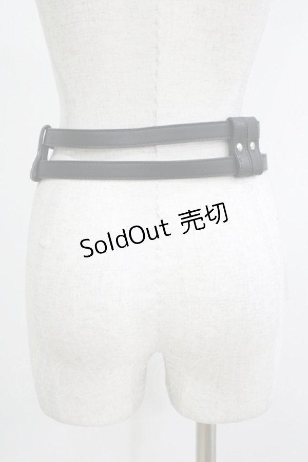 画像2: KILL STAR / Irene Belt XS-S ブラック H-25-11-28-070-SL-ZA-KB-ZH (2)