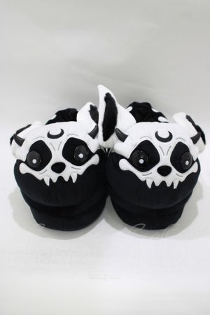 画像: KILL STAR / Vampire Batbone Slippers ML ブラック×ホワイト H-25-11-28-072-SL-SH-KB-ZH