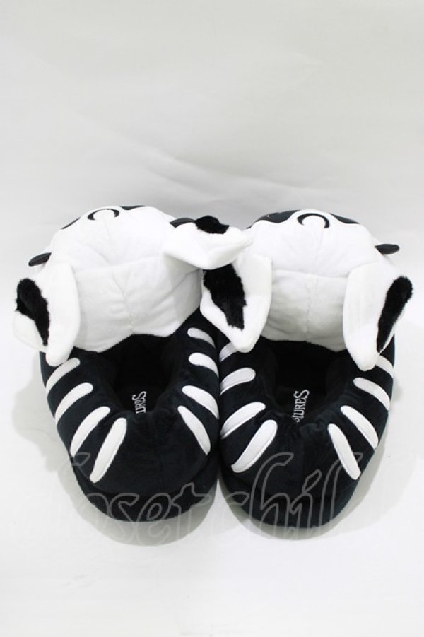 画像3: KILL STAR / Vampire Batbone Slippers ML ブラック×ホワイト H-25-11-28-072-SL-SH-KB-ZH (3)