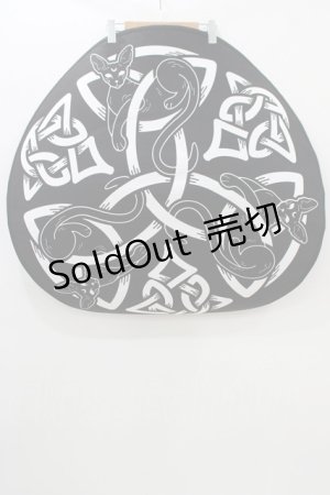 画像: KILL STAR / Sith Round Blanket  ブラック H-25-11-28-077-SL-ZA-KB-ZH