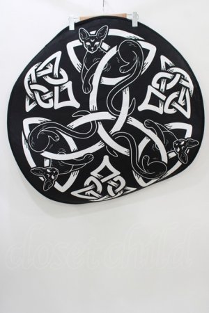 画像: KILL STAR / Sith Round Blanket  ブラック H-25-11-28-078-SL-ZA-KB-ZH