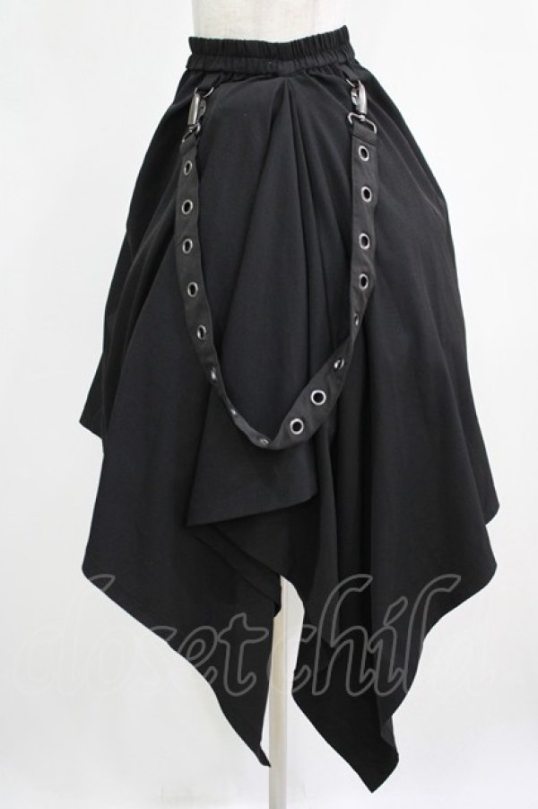 画像2: Deorart / サイドロングスカート  ブラック H-25-11-28-007-PU-SK-KB-ZH (2)
