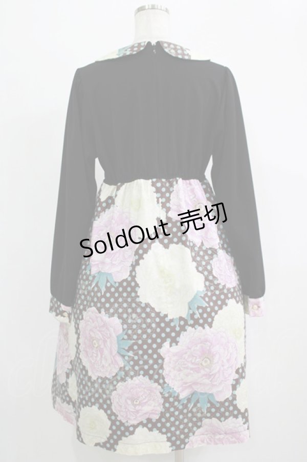 画像3: Despair / 襟付きトラペーズワンピース  ブラック H-25-11-28-008-GO-OP-KB-ZH (3)