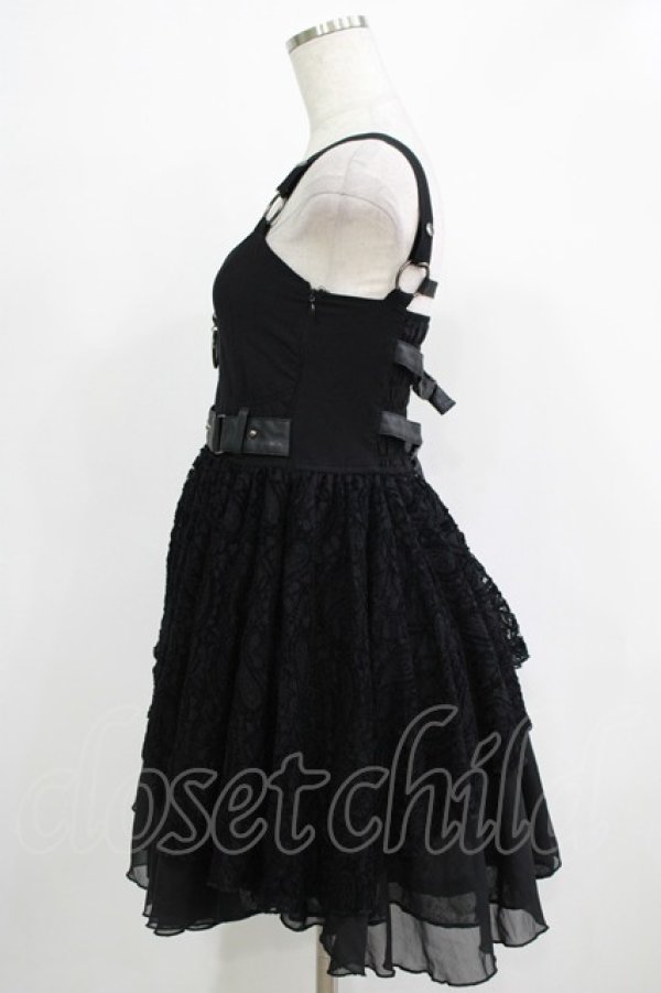 画像2: SEX POT ReVeNGe / レース切替キャミワンピース  ブラック H-25-11-28-012-SP-OP-KB-ZH (2)