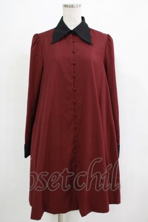 画像: Sheglit / "Nightmare"ワンピース  ボルドー H-25-11-28-013-EL-OP-KB-ZH