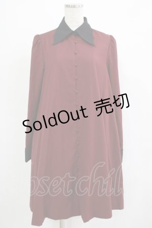 画像: Sheglit / "Nightmare"ワンピース  ボルドー H-25-11-28-013-EL-OP-KB-ZH