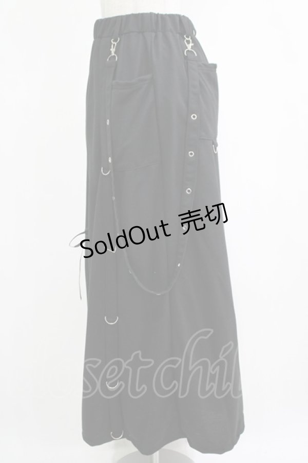 画像2: ACDC RAG / スピンドルロングスカート  ブラック H-25-11-28-016-PU-SK-KB-ZH (2)