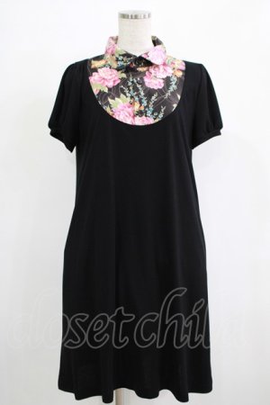 画像: Despair / 胸元切り替えルーズ・フィットワンピース  ブラック H-25-11-28-017-GO-OP-KB-ZT1201H