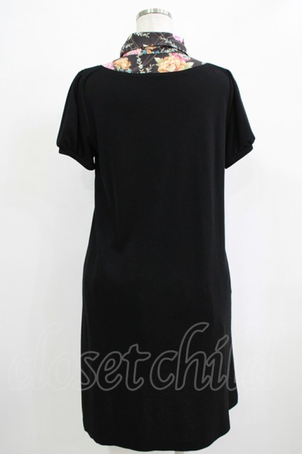 画像3: 【SALE】Despair / 胸元切り替えルーズ・フィットワンピース  ブラック H-25-11-28-017-GO-OP-KB-ZT056 (3)