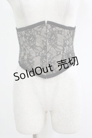 画像: abilletage / レースミニコルセット 4 ブラック H-25-11-28-021-GO-ZA-KB-ZH