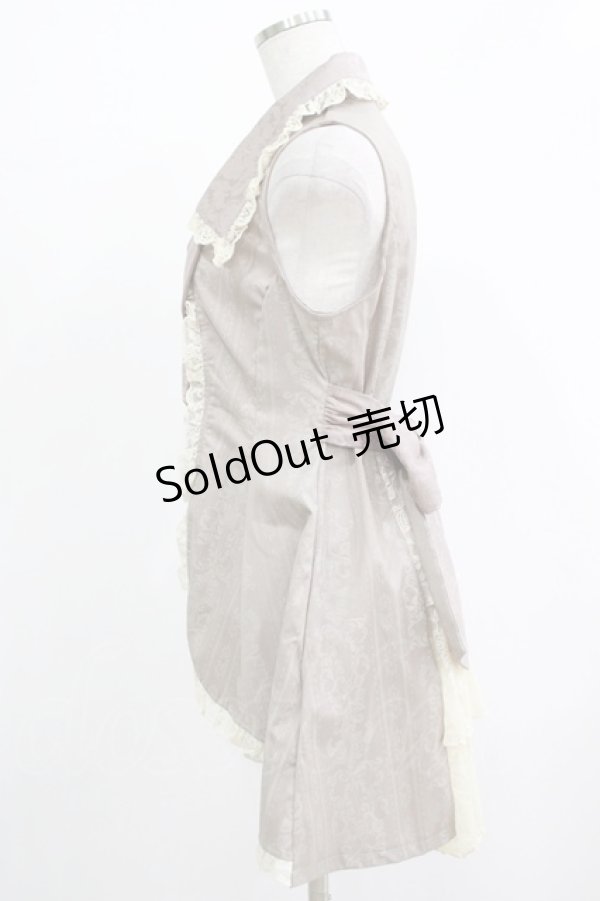 画像2: h.NAOTO / ジャガード切替ベスト  ベージュ H-25-11-28-022-HN-TO-KB-ZH (2)