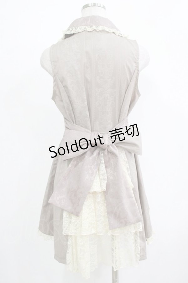 画像3: h.NAOTO / ジャガード切替ベスト  ベージュ H-25-11-28-022-HN-TO-KB-ZH (3)