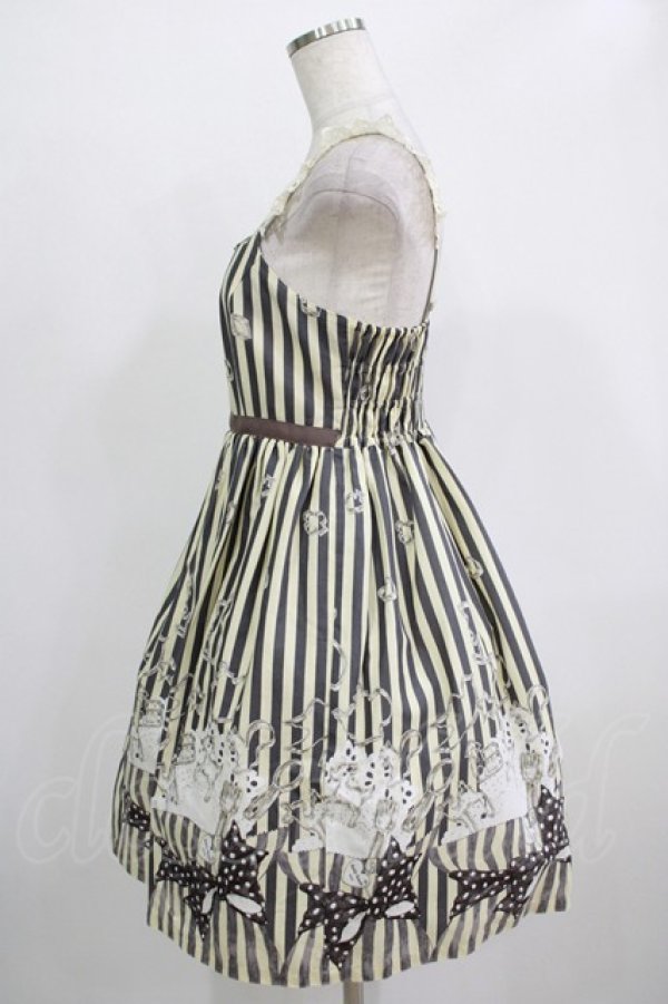 画像2: Emily Temple cute / Cookie popウエストリボンワンピース  グレー H-25-11-28-003-ET-OP-KB-ZH (2)